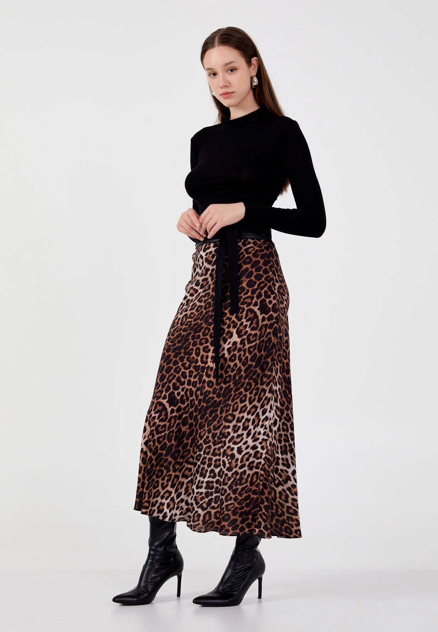Maxi Animal Print Regular Skirt