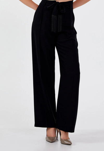 Regular Fit Regular Pants Black