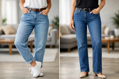 Mom Jeans Versus Straight Jeans