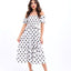 Polka Dot Dress White & Black