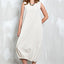 Sleeveless Balloon Dress Bottom Elastic Cream