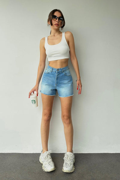 Denim Summer Shorts Blue