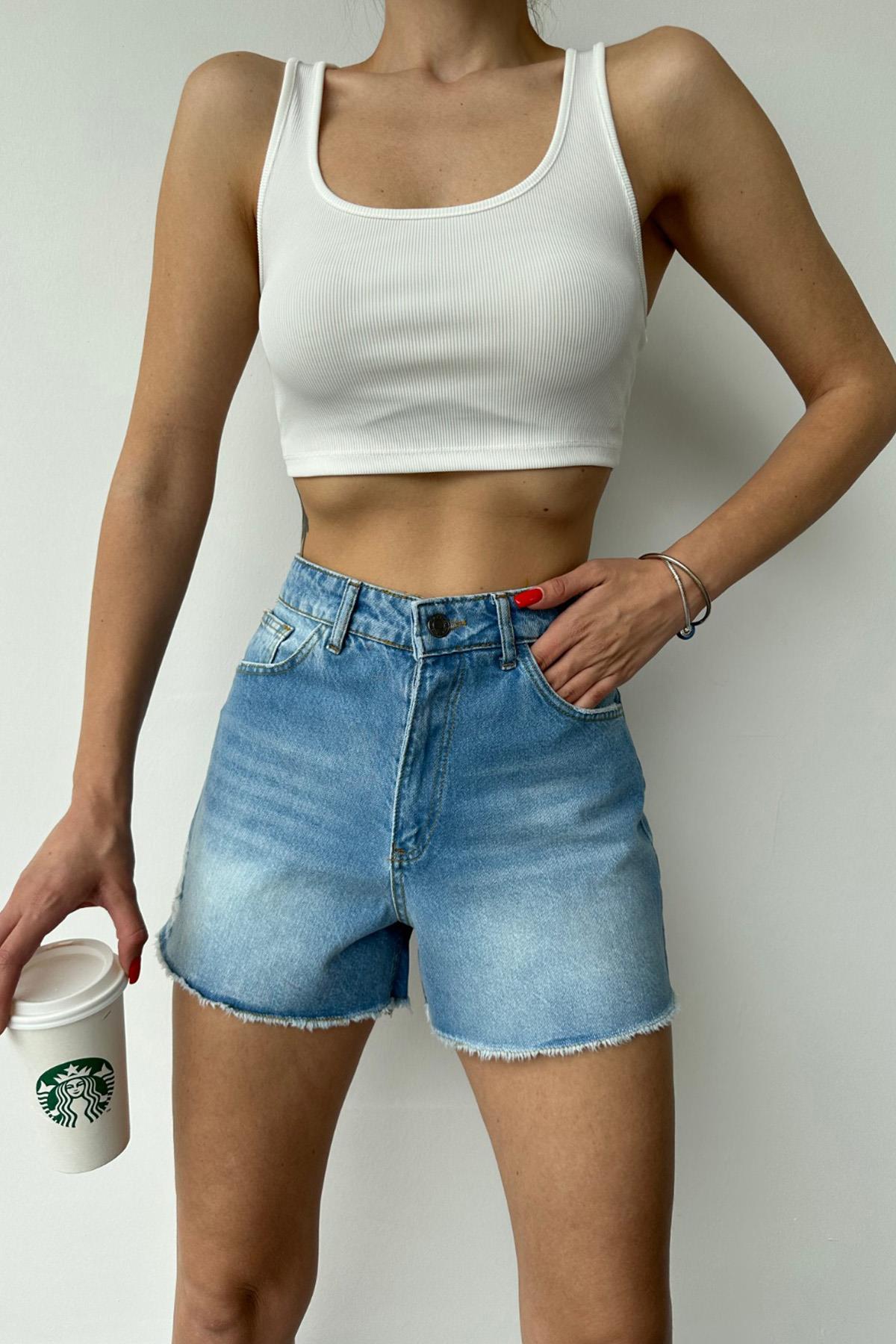 Denim Summer Shorts Blue