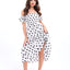 Polka Dot Dress White & Black