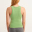 Ribbed Halter Neck Knitted Tank Tops Green
