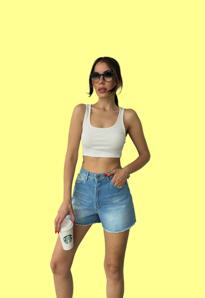 Denim Summer Shorts Blue