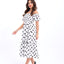 Polka Dot Dress White & Black