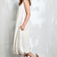 Sleeveless Balloon Dress Bottom Elastic Cream