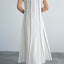 Short Sleeve Striped Dress White, Black