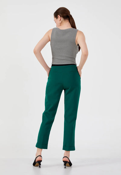 Regular Fit Regular Pants Green