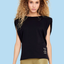 Short Sleeve Solid Color Regular T-shirt Black