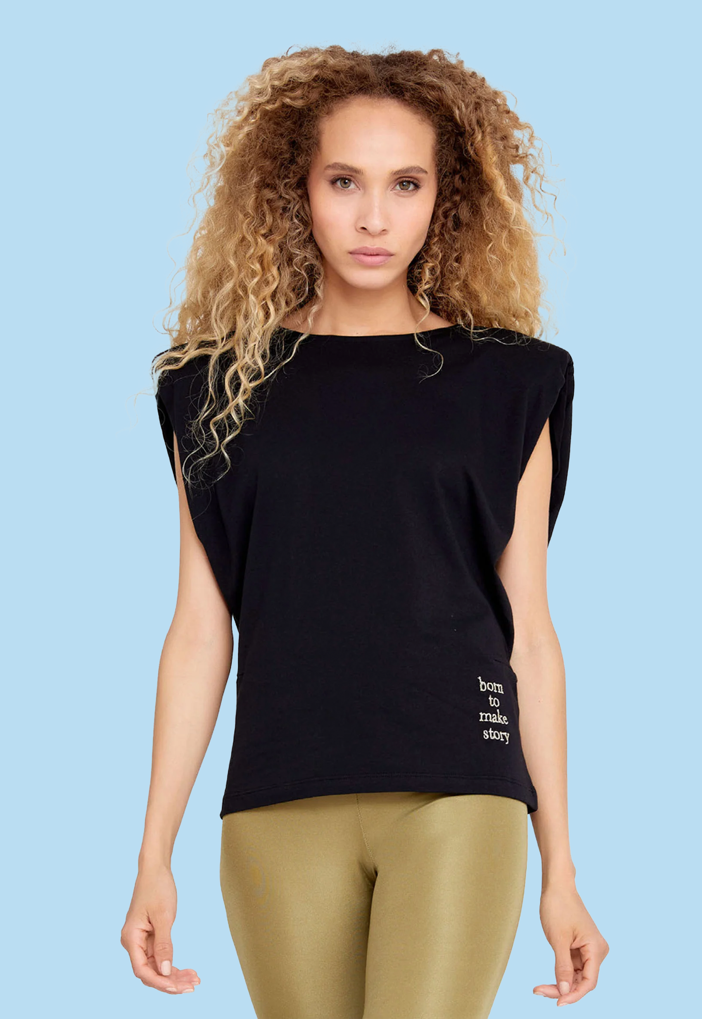 Short Sleeve Solid Color Regular T-shirt Black