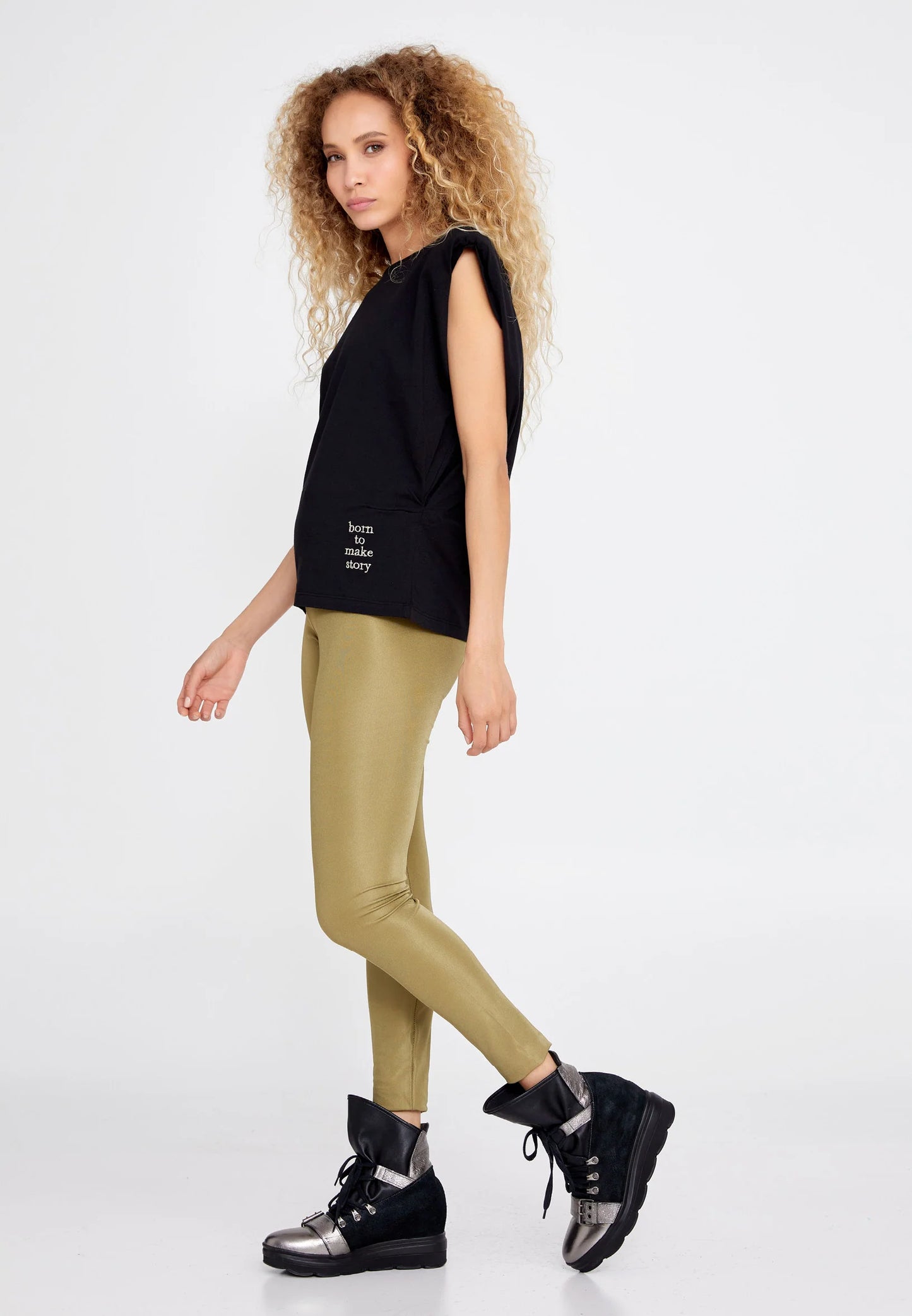 Short Sleeve Solid Color Regular T-shirt Black