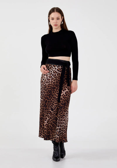 Maxi Animal Print Regular Skirt