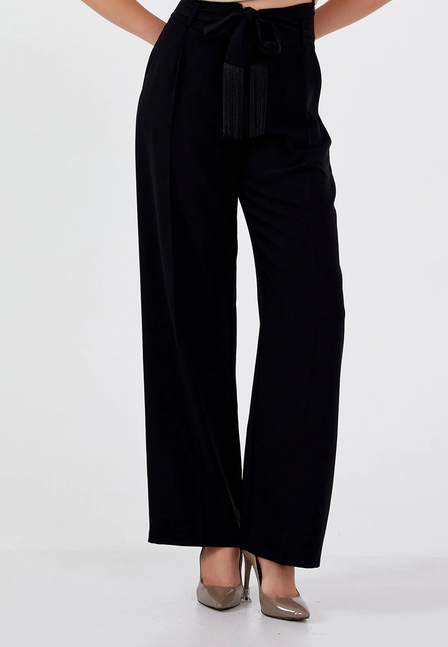 Regular Fit Regular Pants Black