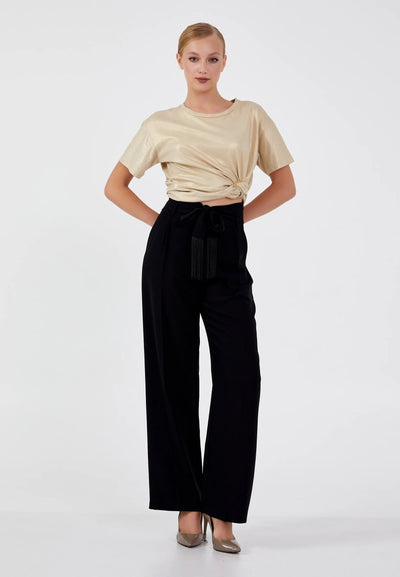 Regular Fit Regular Pants Black